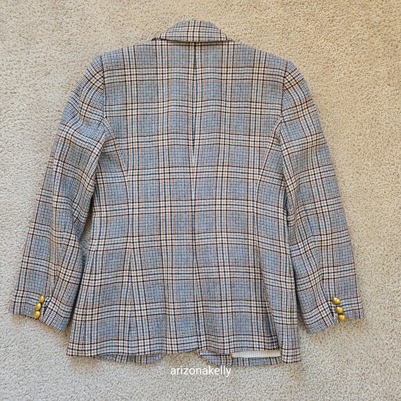 J. Crew Campbell Blazer *SLEEVES ALTERED* Wool Blend Houndstooth jacket - Picture 14 of 14